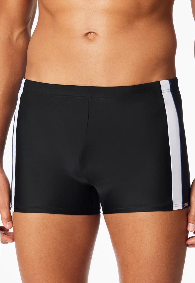 Badehose Schwarz/Blau - Aqua