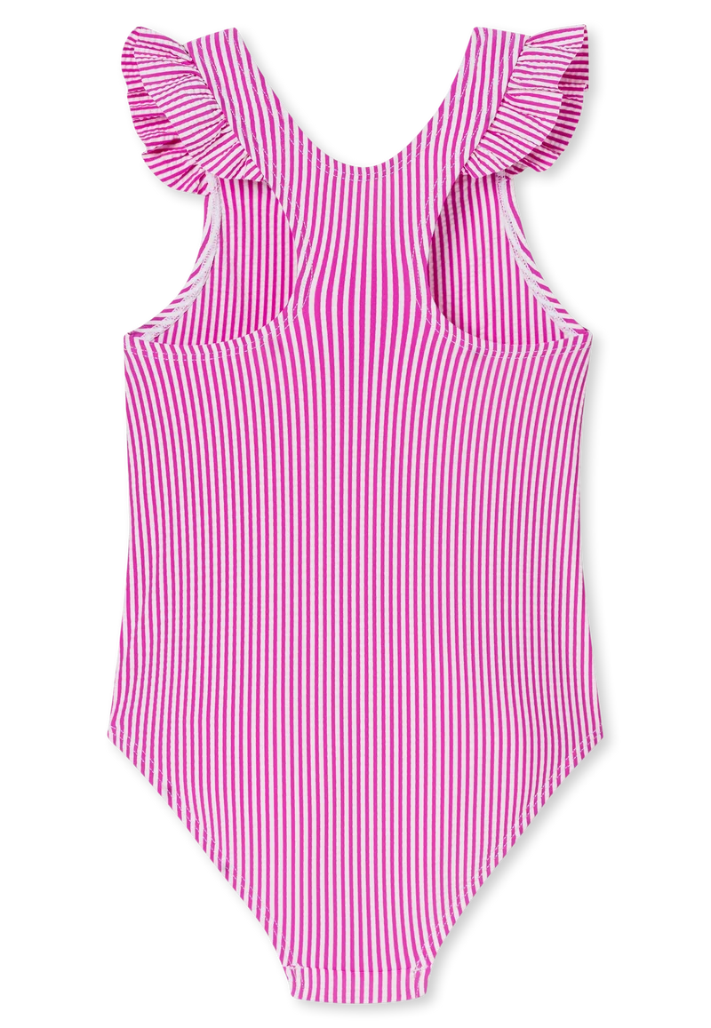 Badeanzug Pink gestreift - Aqua