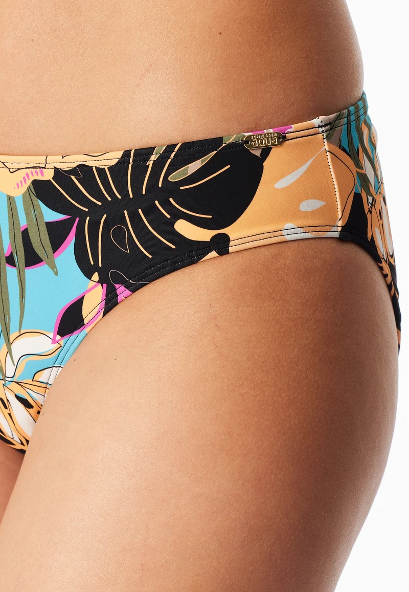 Bikinislip Bunt gemustert - Aqua