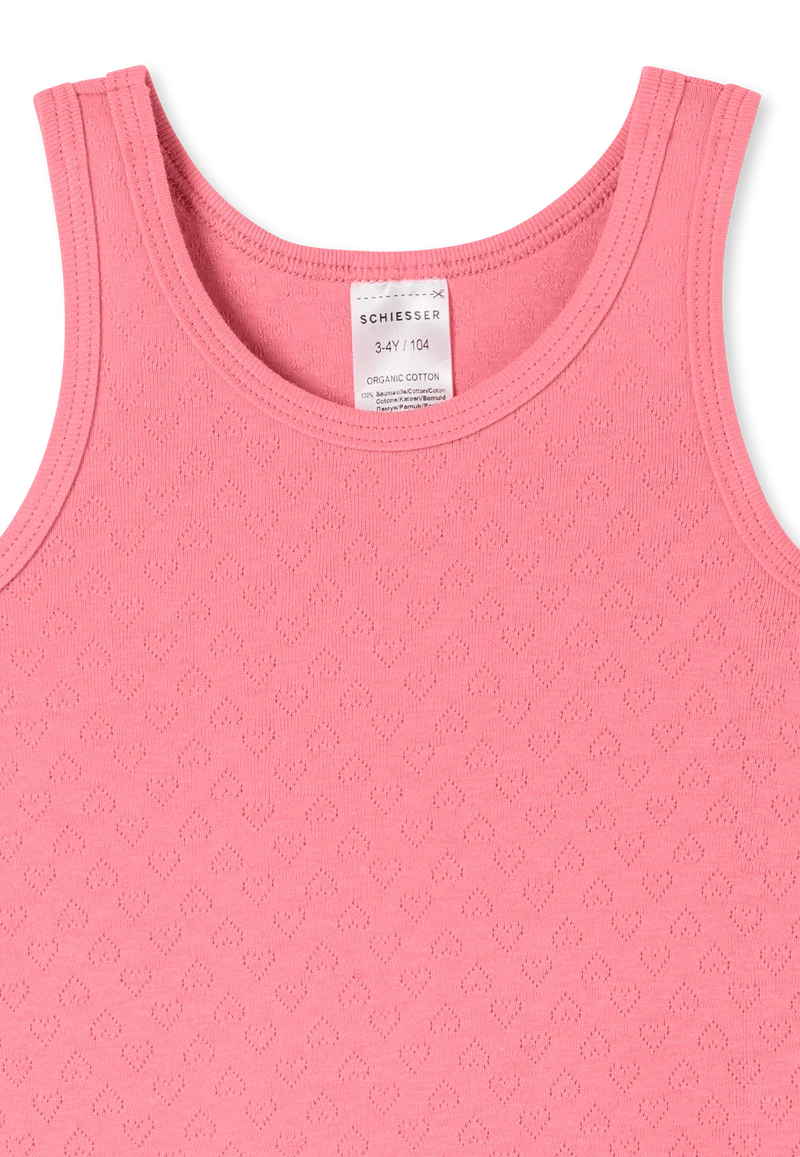 Unterhemd Feinripp Pink - Ajourée