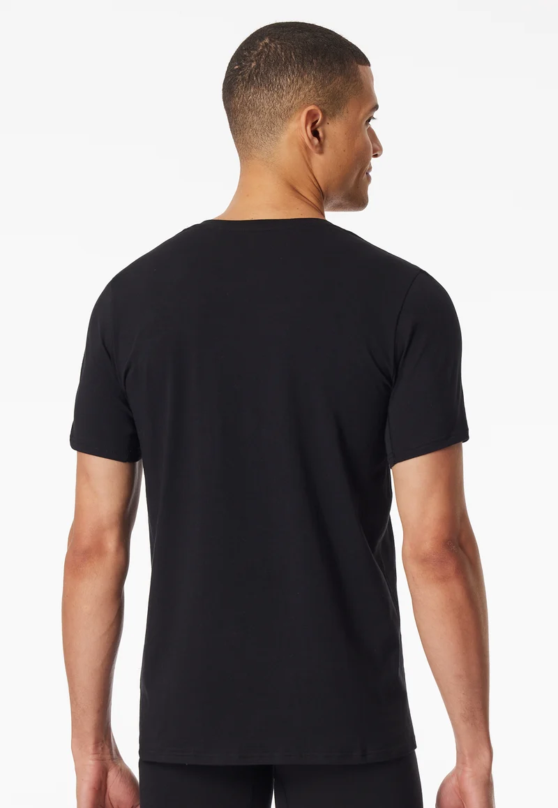T-Shirt V-Ausschnitt Schwarz - Premium Cotton