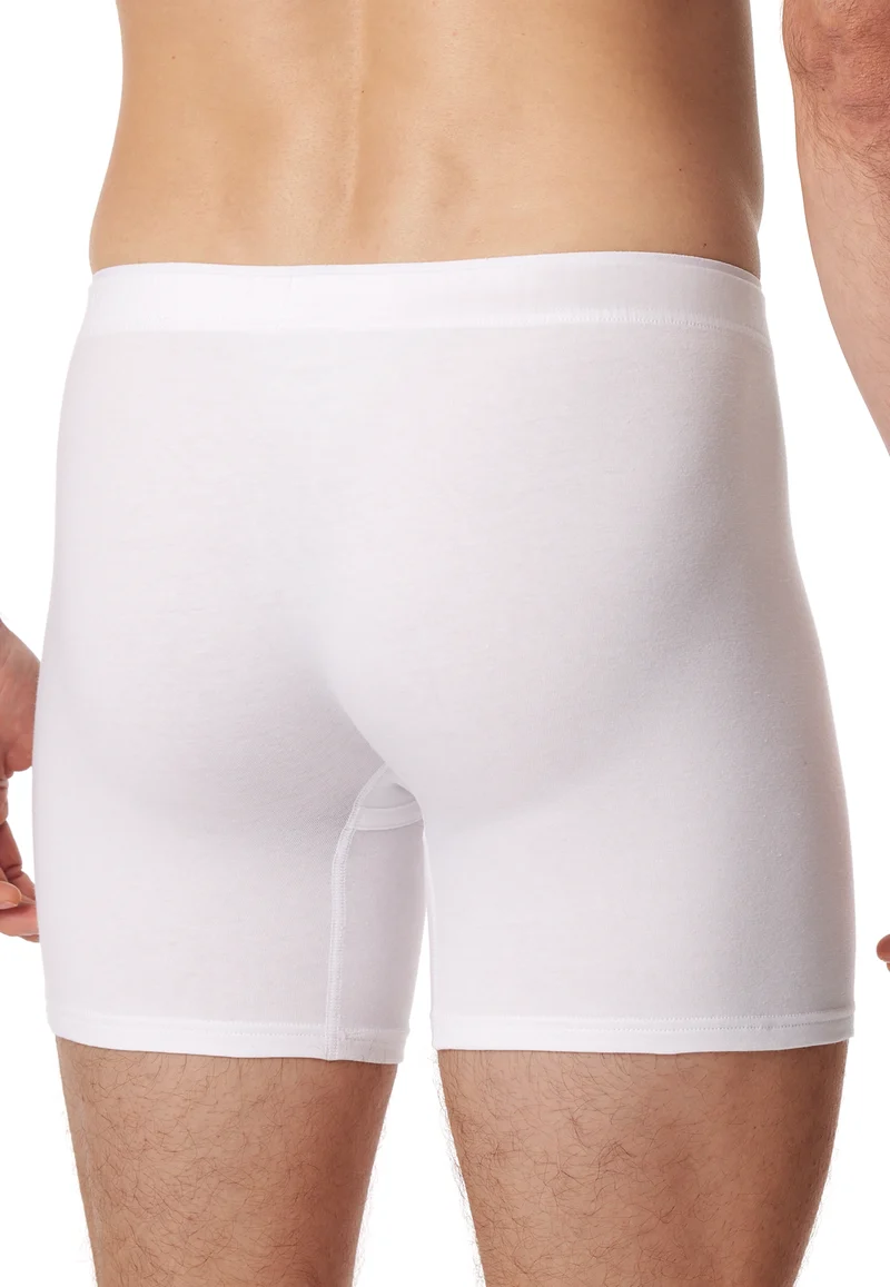 Enge Boxershorts lang Weiss - Premium Cotton
