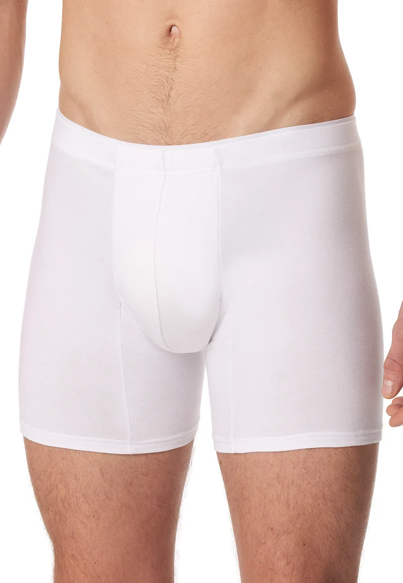 Enge Boxershorts lang Weiss - Premium Cotton