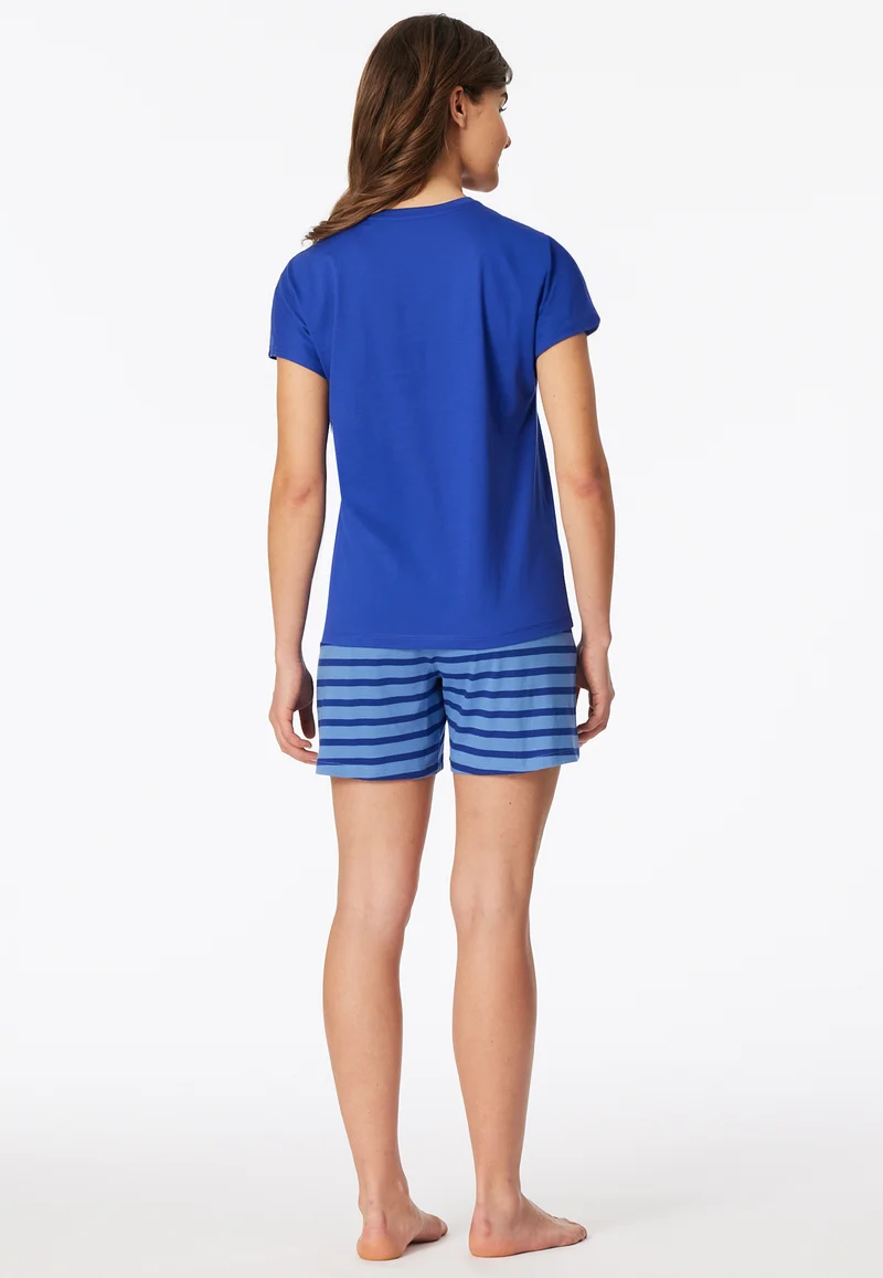 Schlafanzug kurz Blau - Casual Essentials