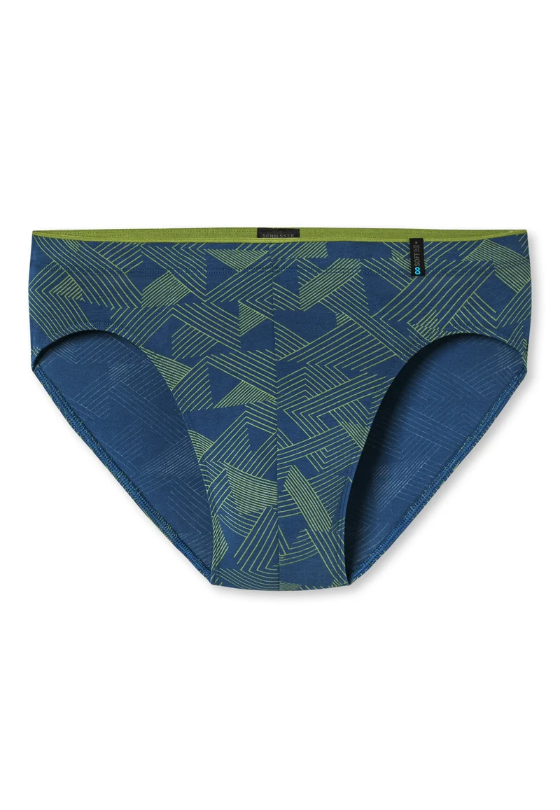 Slip Blau/Grün gemustert - Long Life Soft
