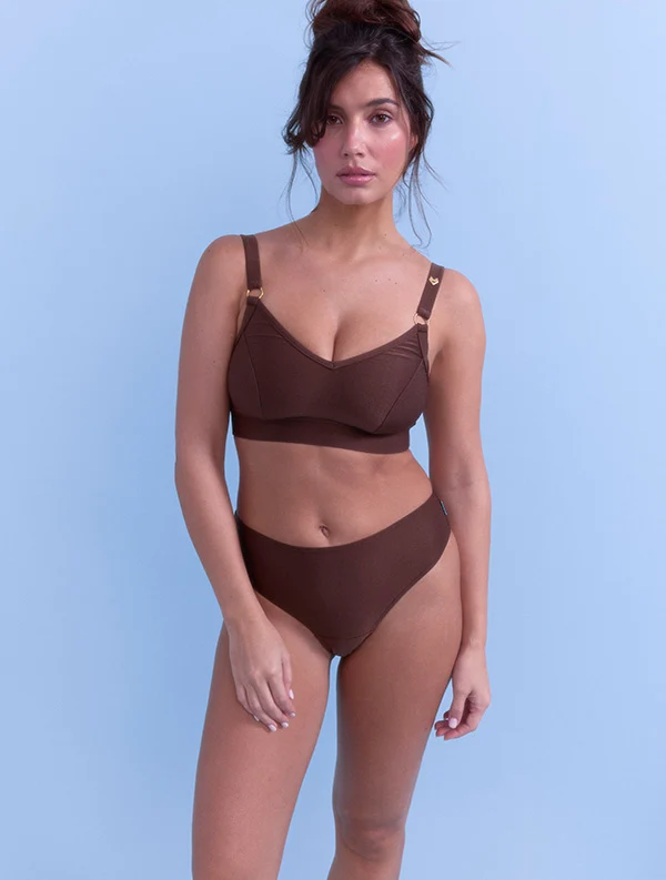 Culotte Tala - Nylon recyclé - Chocolate-Gloss