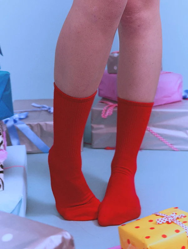 Chaussettes Barefoot Zola - Red-Cherry