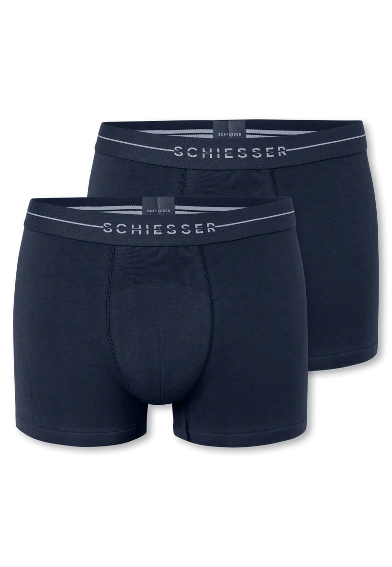 Enge Boxershorts 2er-Pack Dunkelblau - Cotton Flex