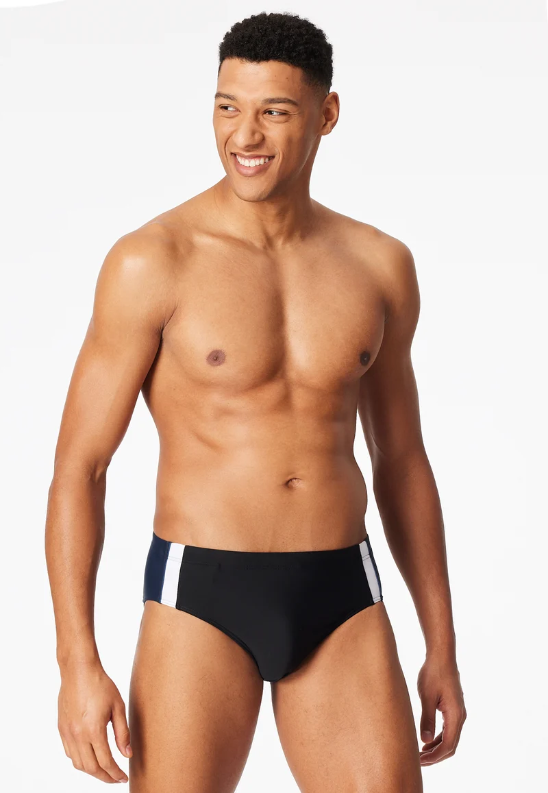 Badehose Schwarz/Blau - Aqua