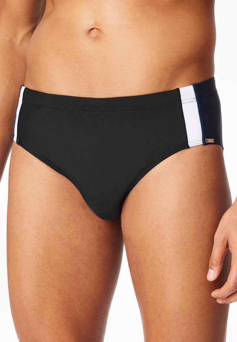 Badehose Schwarz/Blau - Aqua
