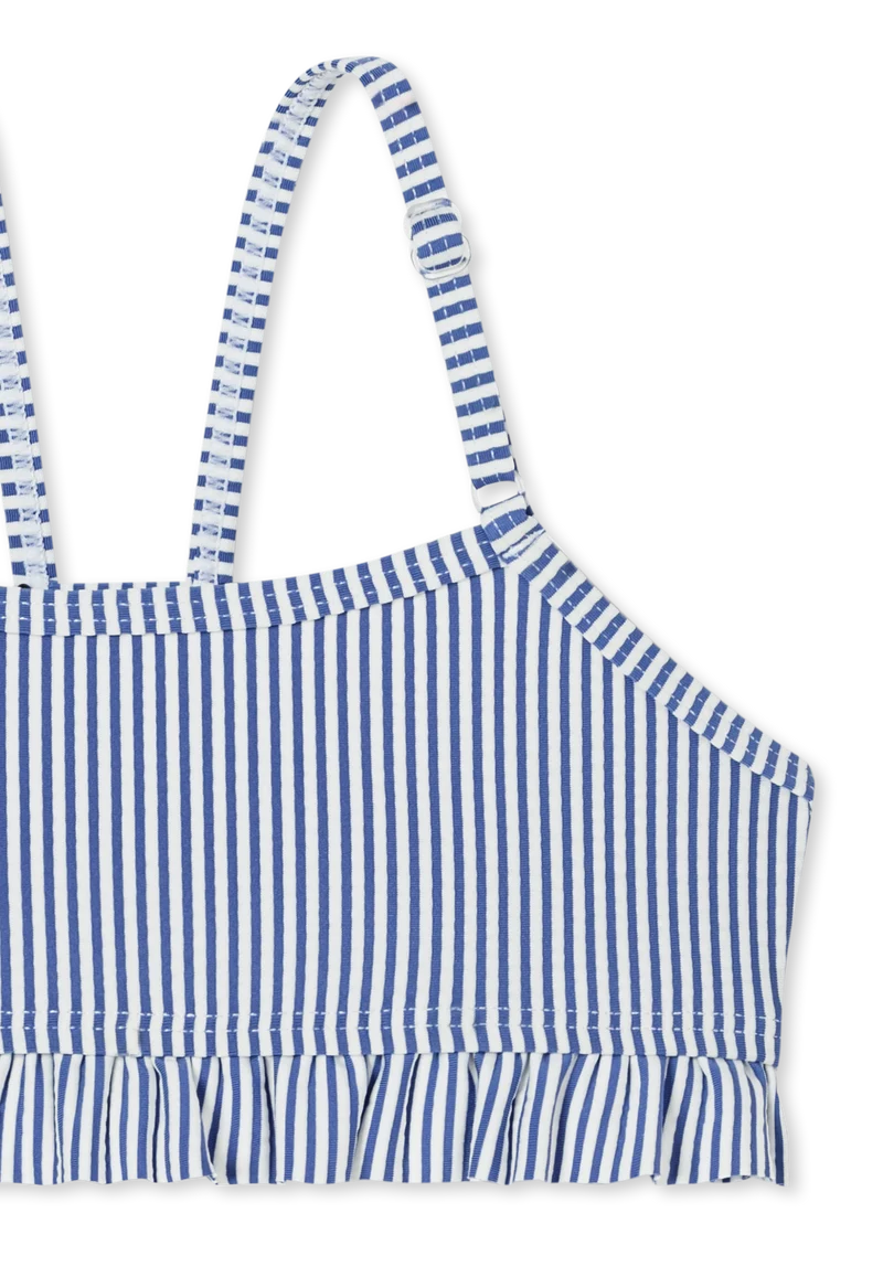 Bikini Blau/Weiss gestreift - Aqua