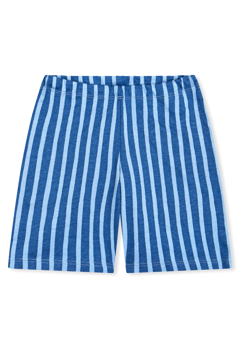 Schlafanzug kurz Blau/Weiss gemustert - Kids Nightwear