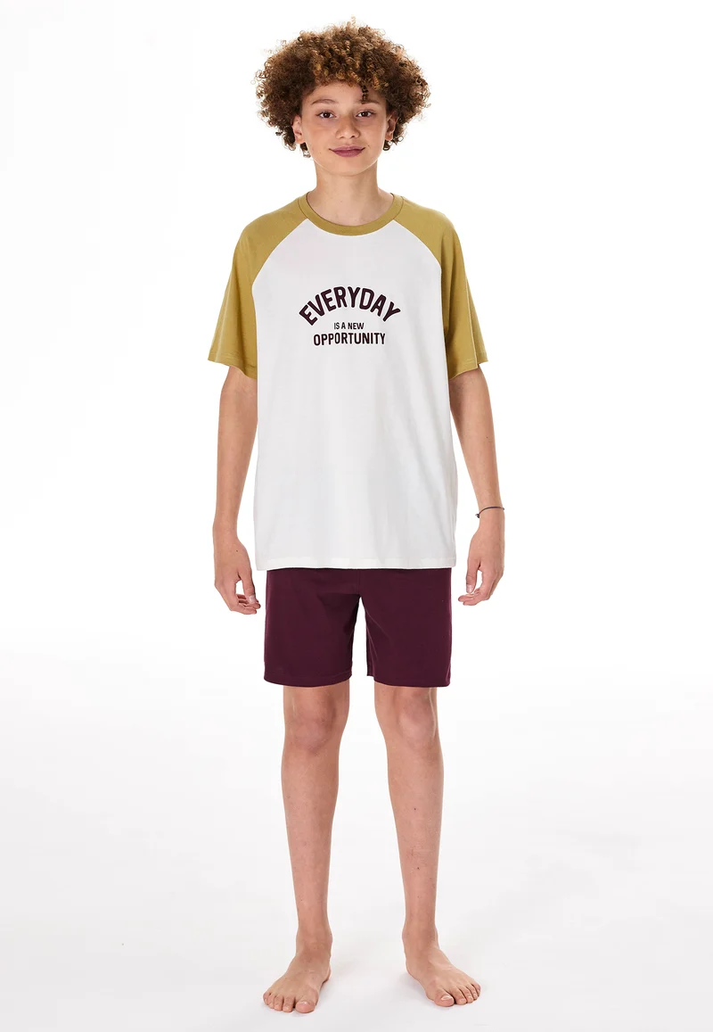Schlafanzug kurz Bunt gemustert - Teens Nightwear