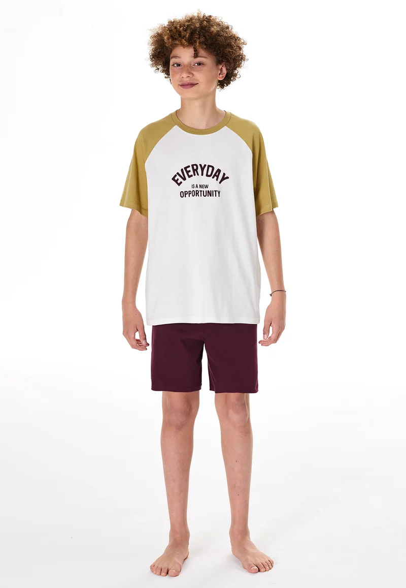 Schlafanzug kurz Bunt gemustert - Teens Nightwear