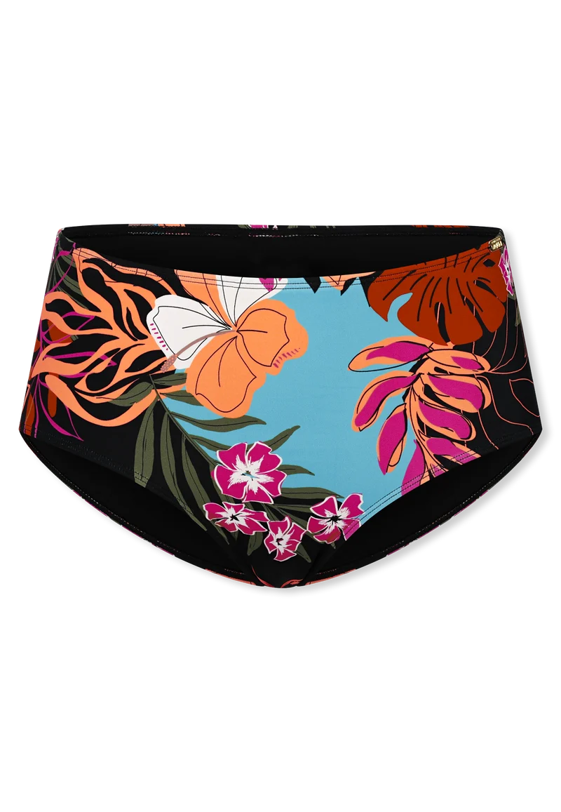 Bikinislip Bunt gemustert - Aqua