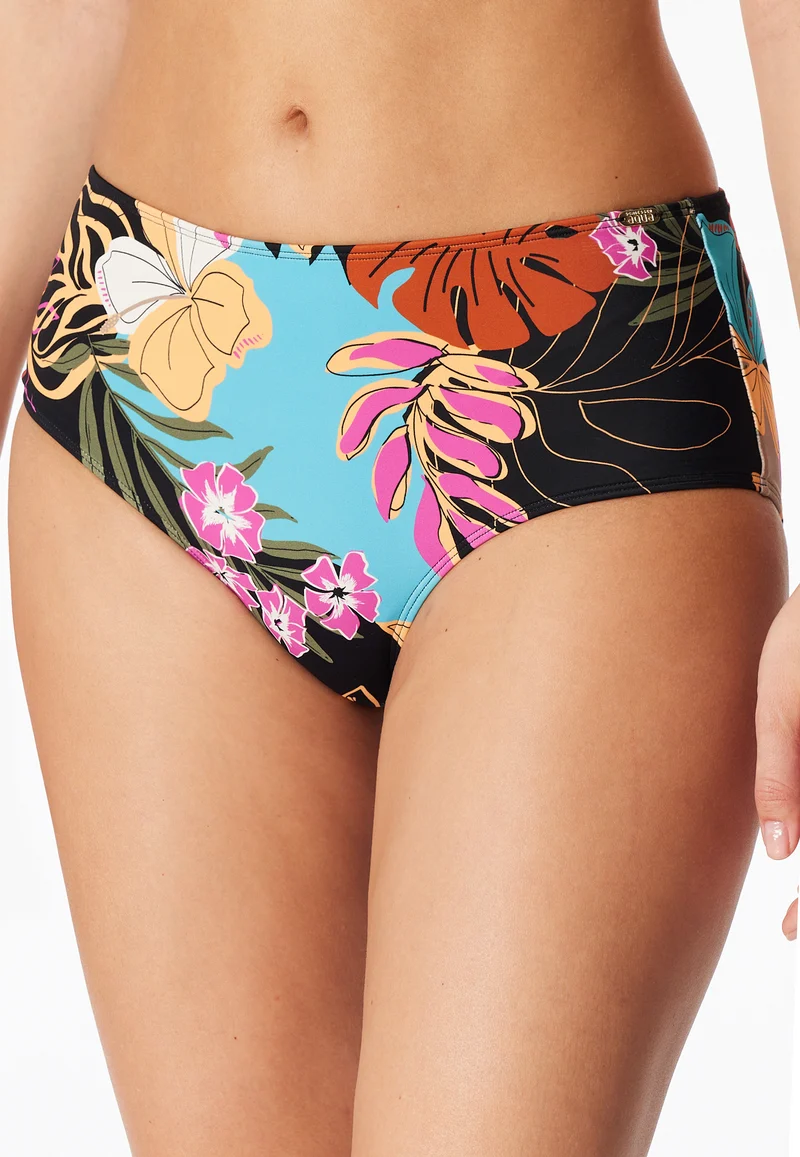 Bikinislip Bunt gemustert - Aqua