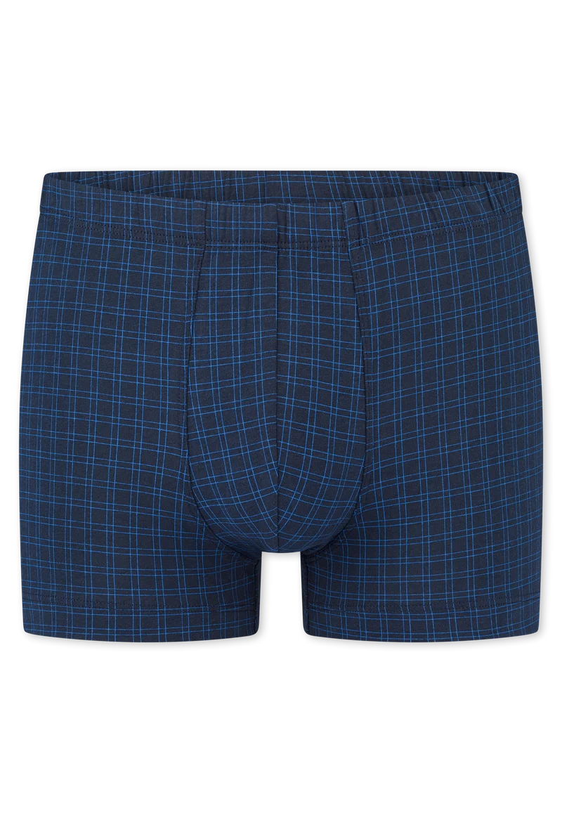 Enge Boxershorts Dunkelblau kariert - Cotton Casuals