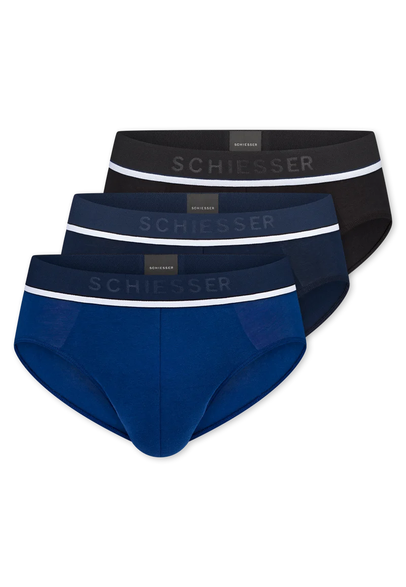 Slip 3er-Pack Blau/Schwarz - 95/5