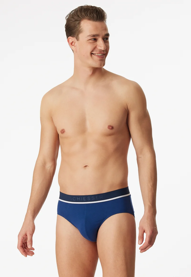 Slip 3er-Pack Blau/Schwarz - 95/5
