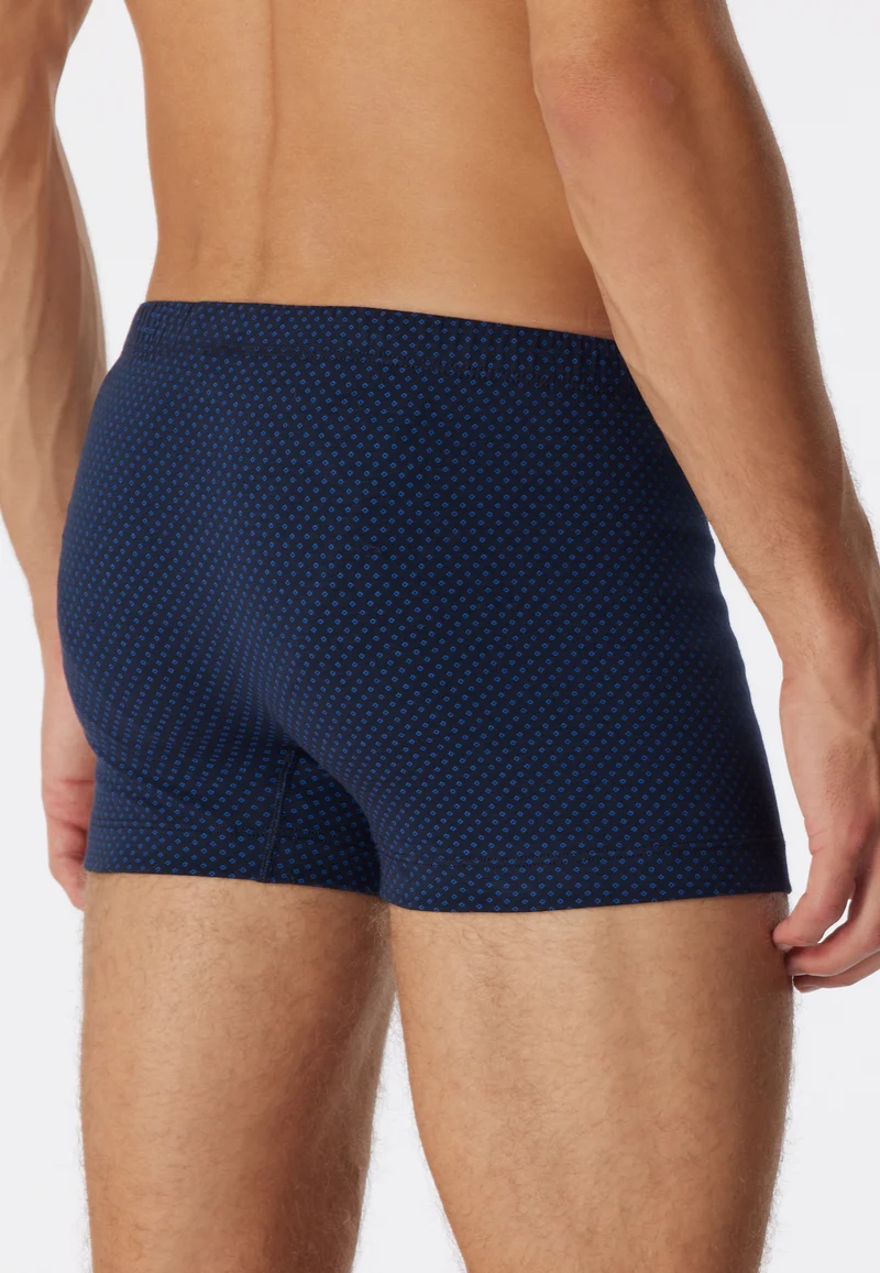 Enge Boxershorts Dunkelblau gemustert - Cotton Casuals