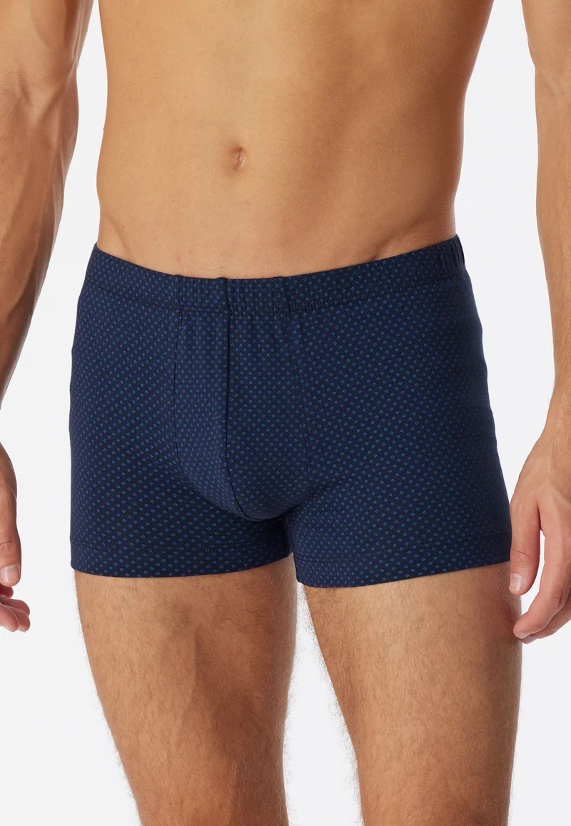 Enge Boxershorts Dunkelblau gemustert - Cotton Casuals
