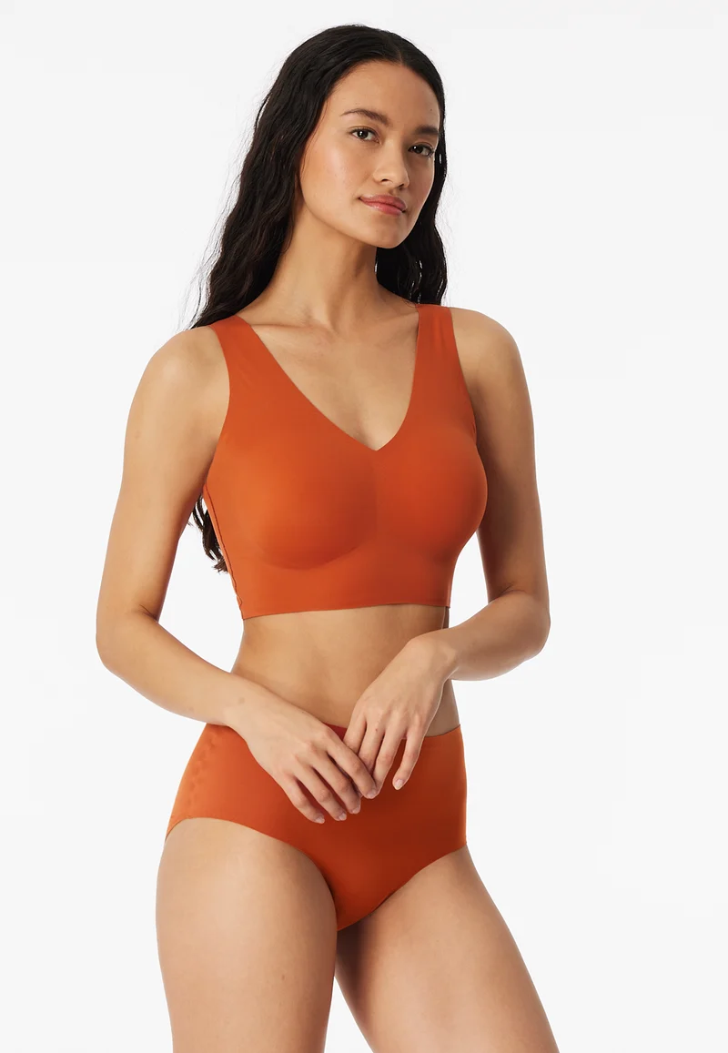 Bustier mit herausnehmbaren Pads Orange - Invisble Soft