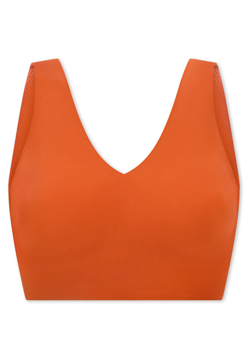 Bustier mit herausnehmbaren Pads Orange - Invisble Soft