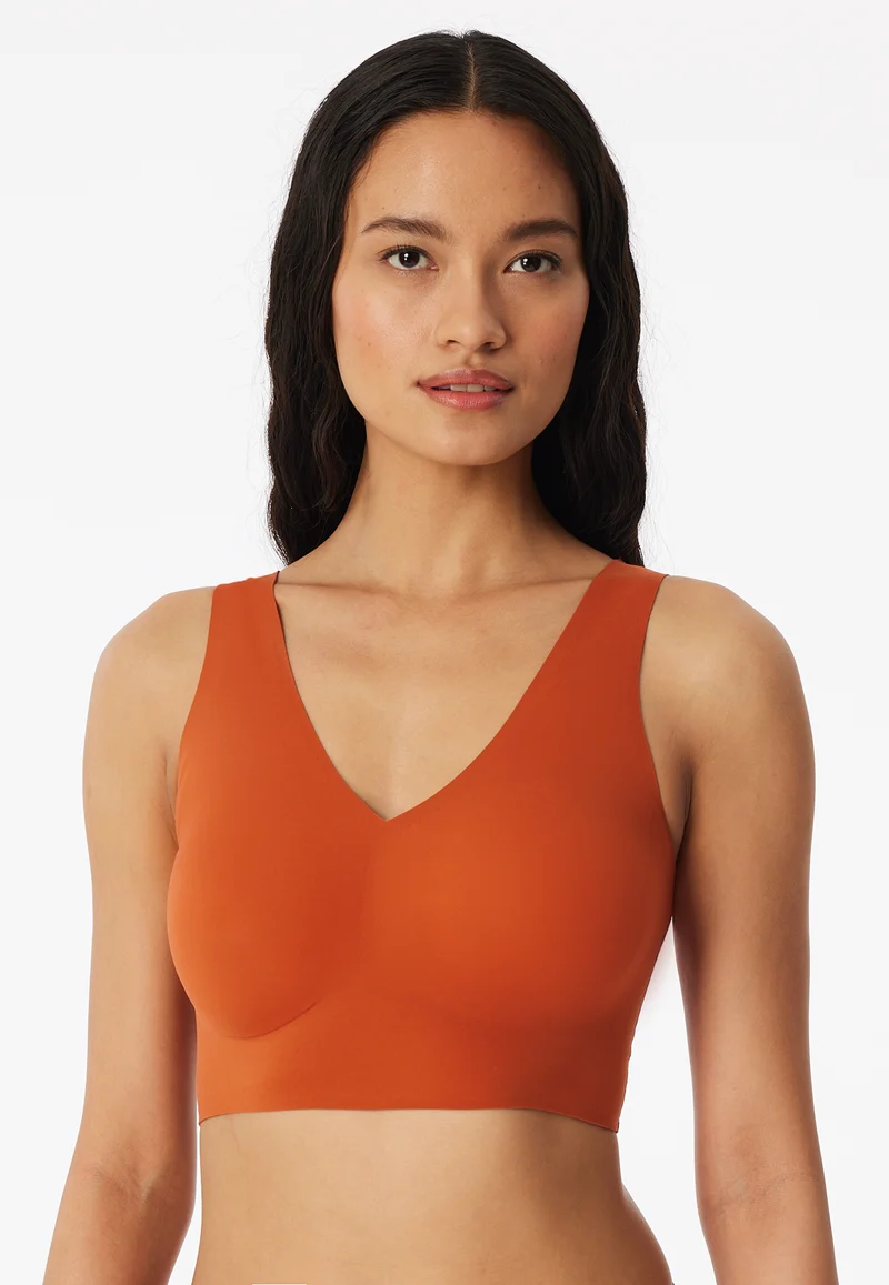 Bustier mit herausnehmbaren Pads Orange - Invisble Soft