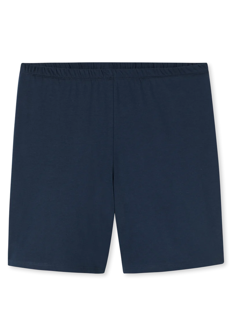 Schlafanzug kurz Blau gemustert - Comfort Essentials