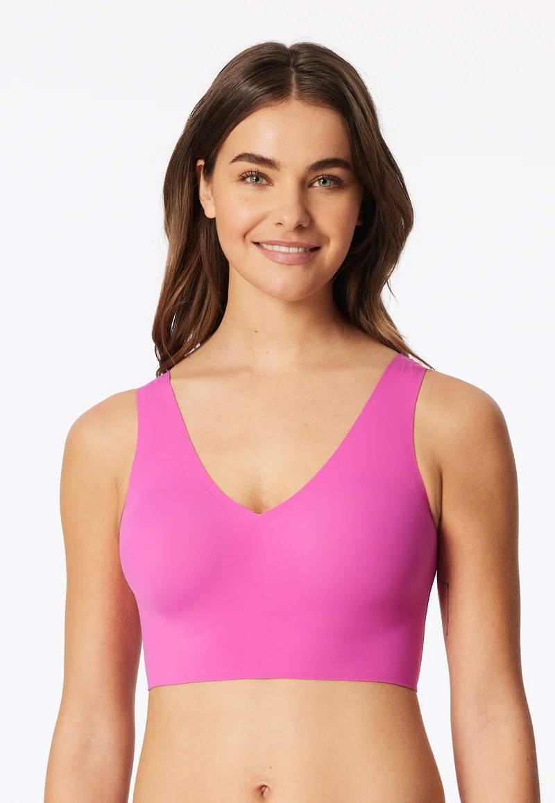 Bustier mit herausnehmbaren Pads Pink - Invisble Soft