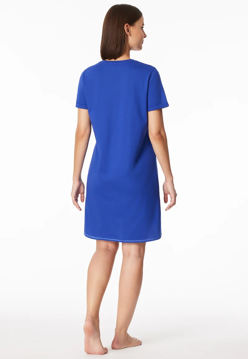 Nachthemd kurzarm Blau - Casual Essentials