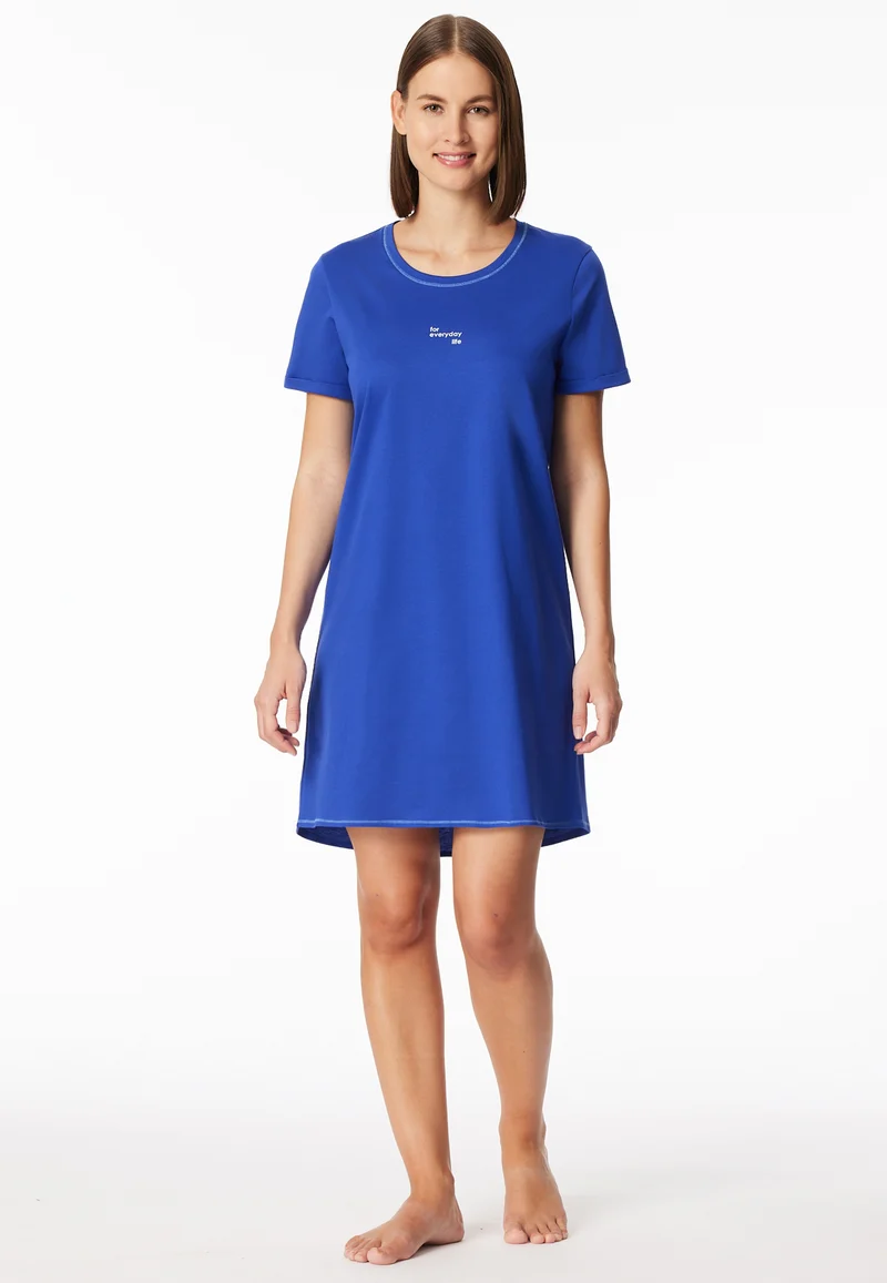 Nachthemd kurzarm Blau - Casual Essentials
