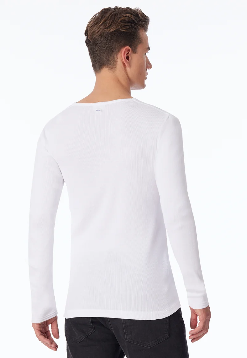 Shirt Doppelripp Weiss - Revival Friedrich