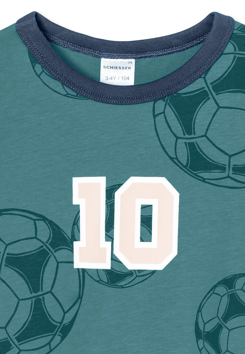 Schlafanzug kurz Blau gemustert - Boys World