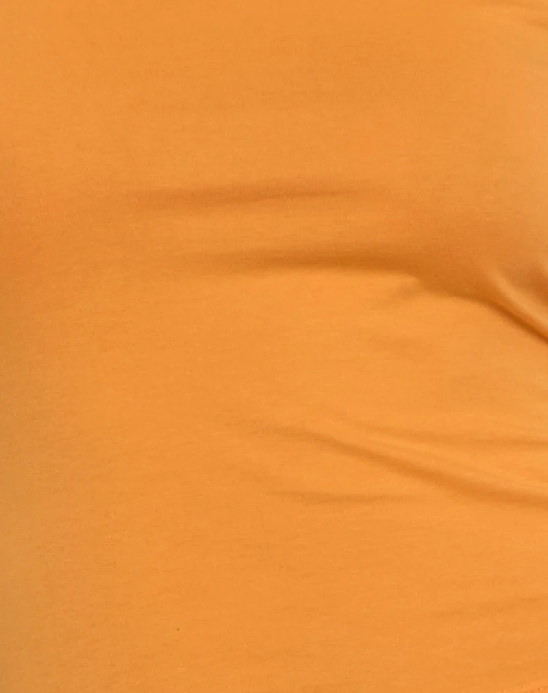 Débardeur dos nu Runaba, orange délavé