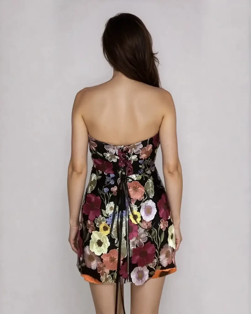 Robe Bustier Fleurie - Nastia
