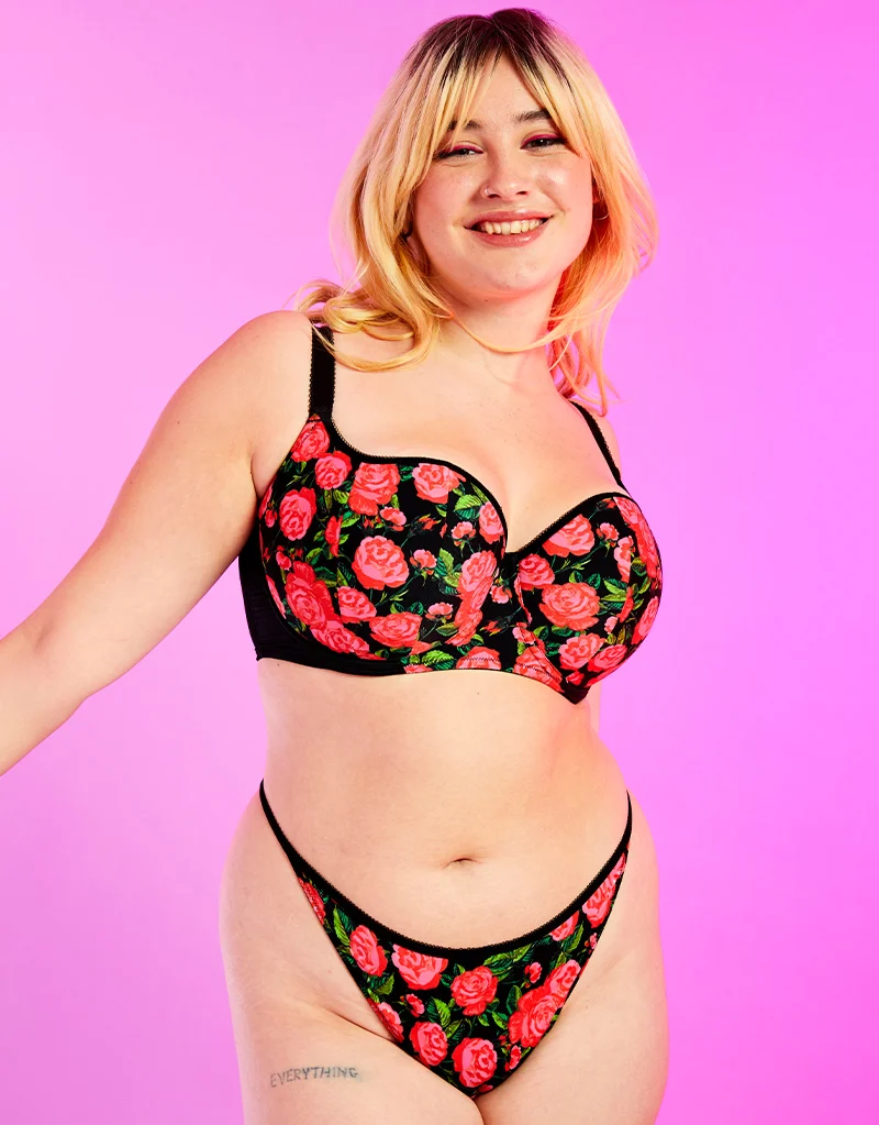 Curvy Kate Boost in Bloom Padded Balcony Bra Print Mix