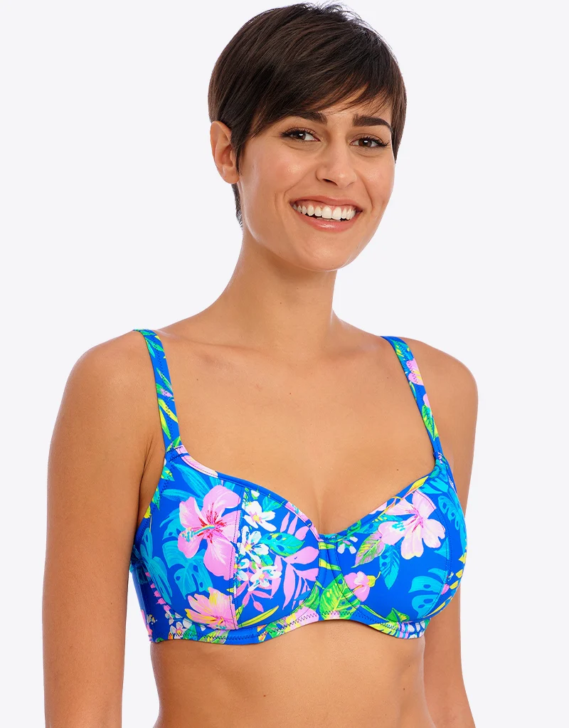 Freya Hot Tropics Sweetheart Bikini Top Blue