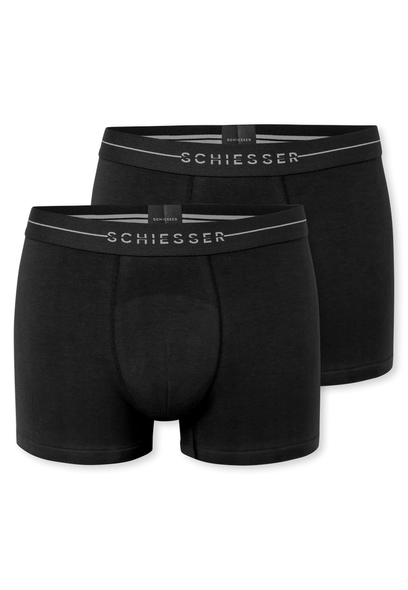 Enge Boxershorts 2er-Pack Schwarz - Cotton Flex