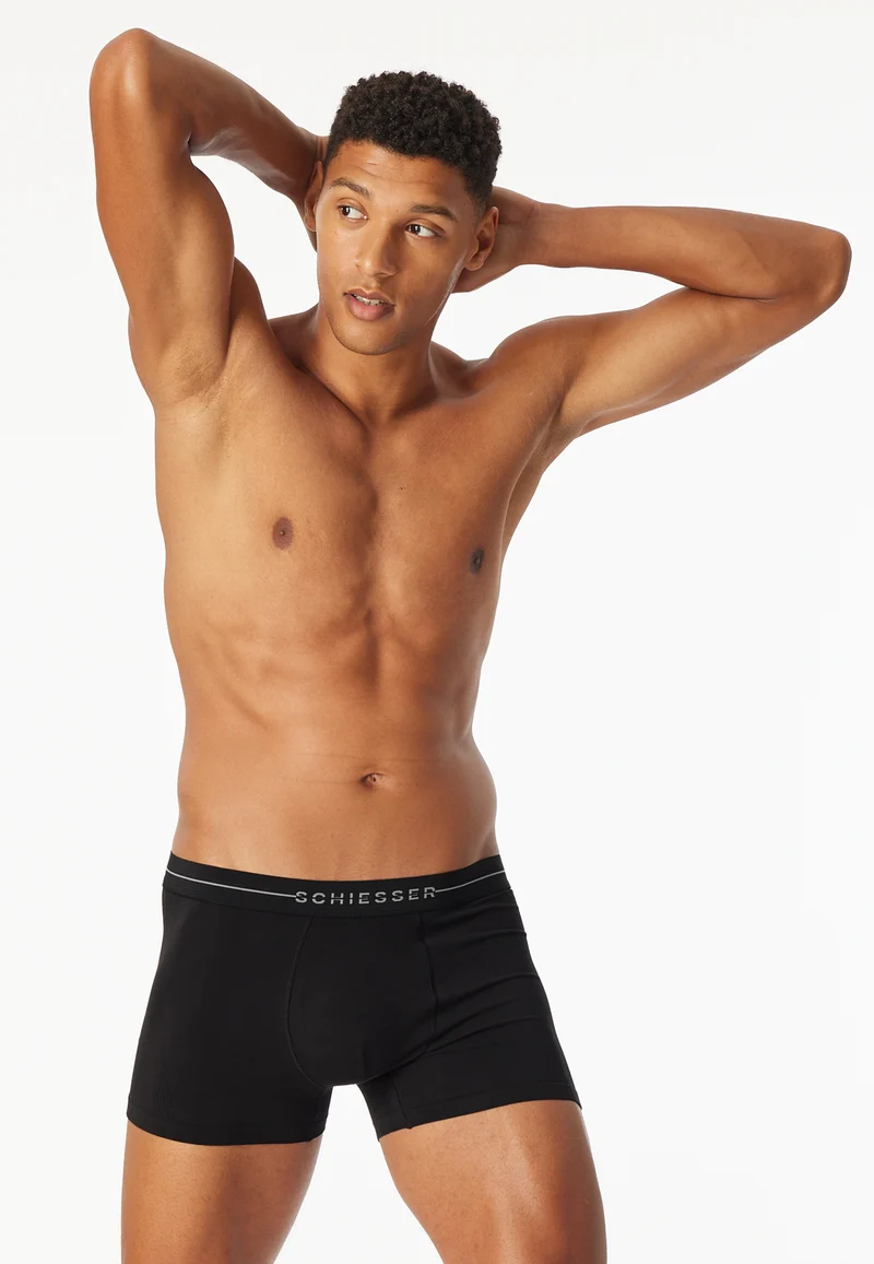 Enge Boxershorts 2er-Pack Schwarz - Cotton Flex