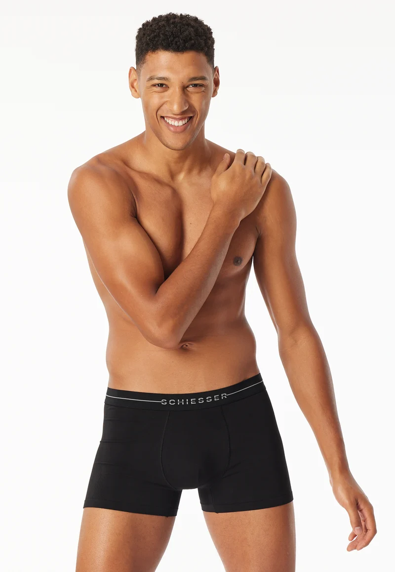 Enge Boxershorts 2er-Pack Schwarz - Cotton Flex
