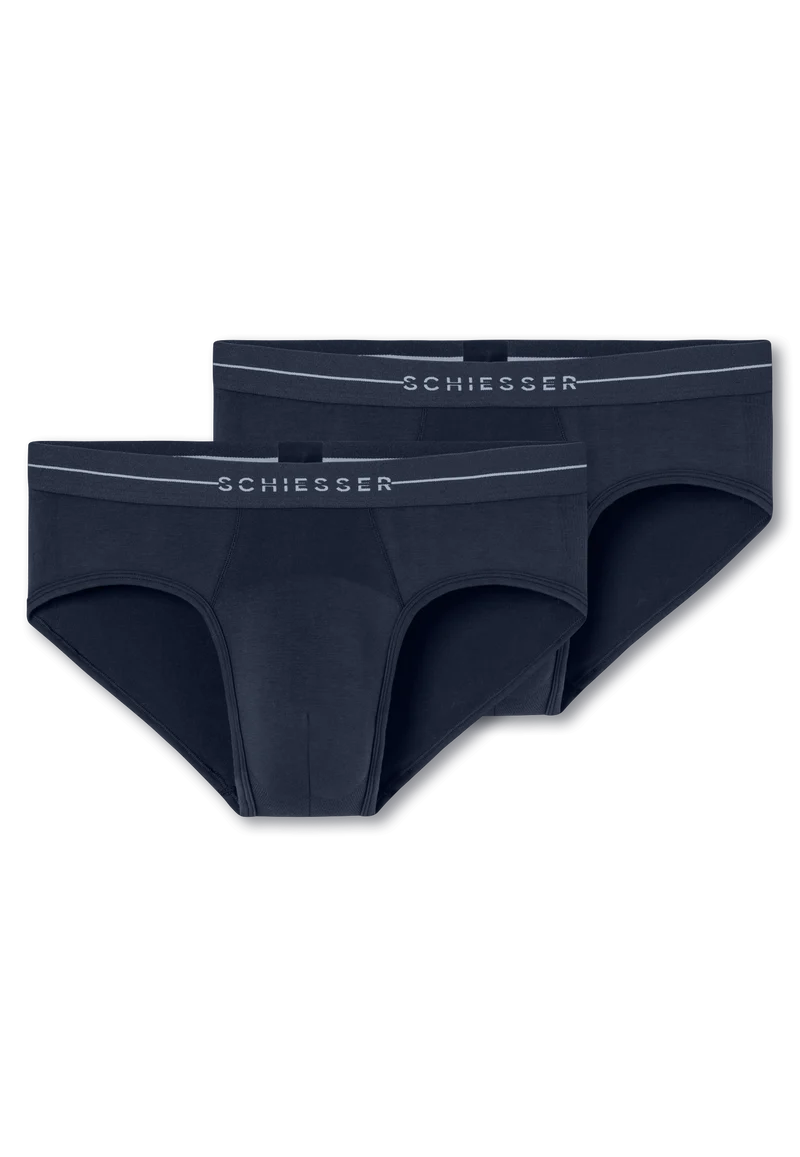 Slip 2er-Pack Dunkelblau - Cotton Flex