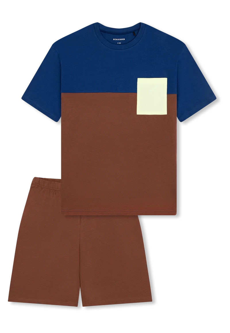 Schlafanzug kurz Bunt gemustert - Teens Nightwear