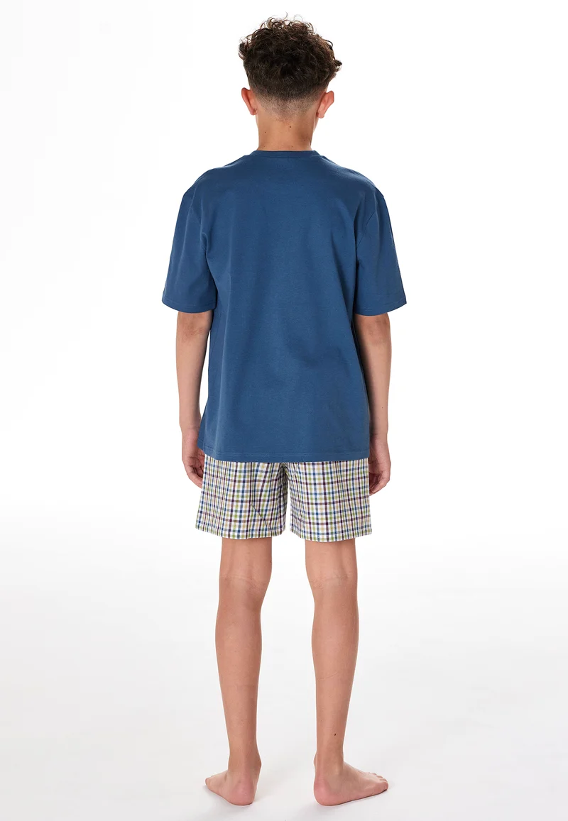 Schlafanzug kurz Bunt kariert - Teens Nightwear