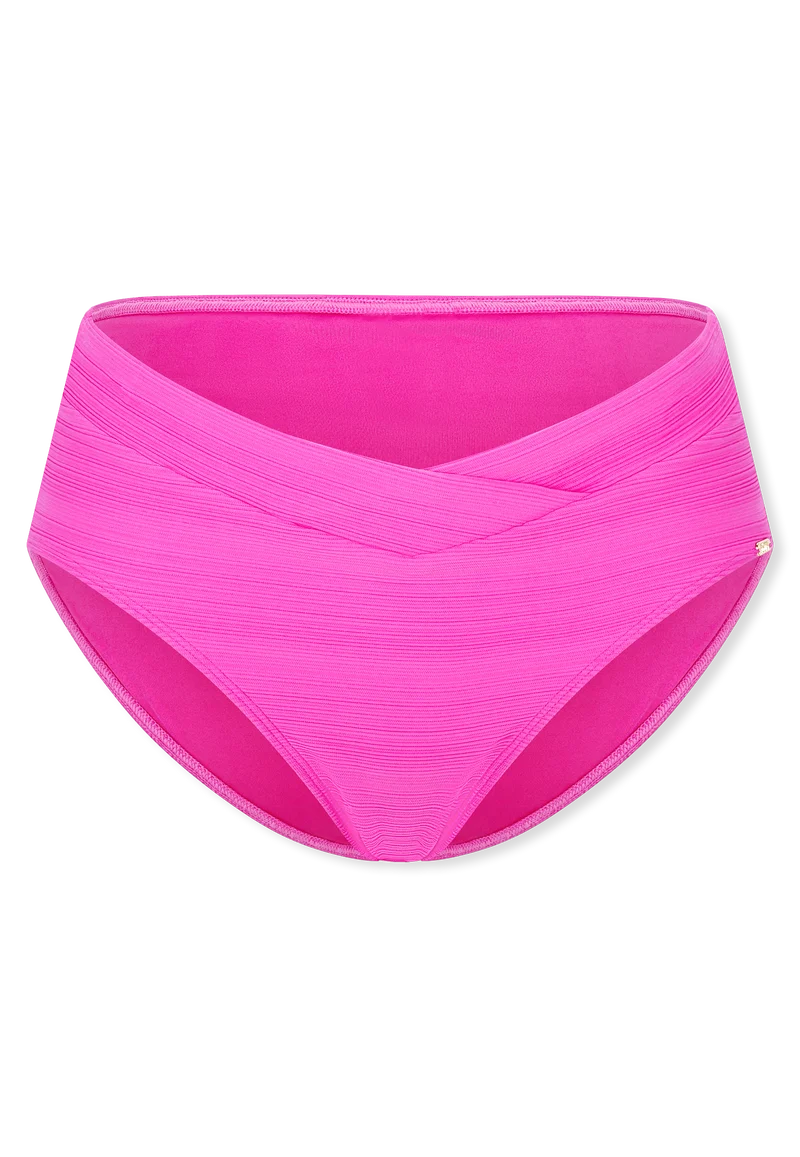 Bikinislip Pink gestreift - Aqua