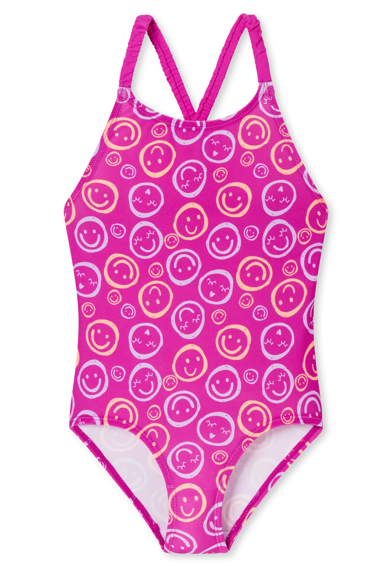 Badeanzug Pink gemustert - Aqua