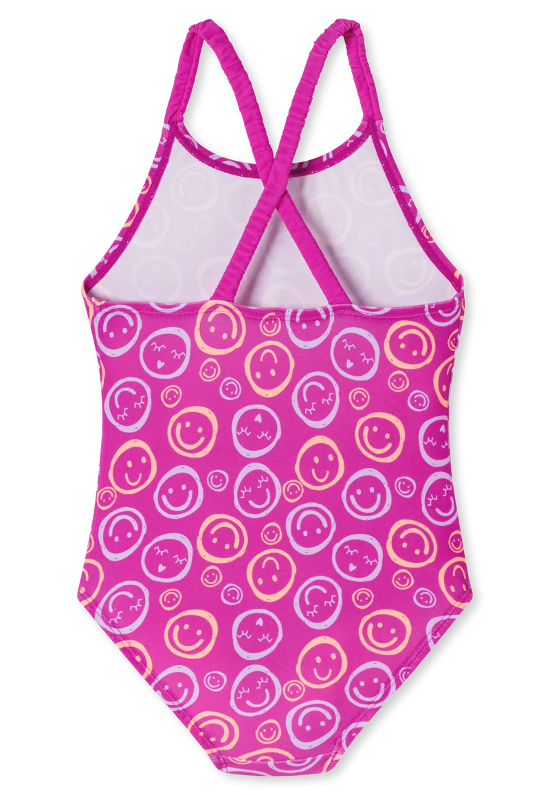 Badeanzug Pink gemustert - Aqua