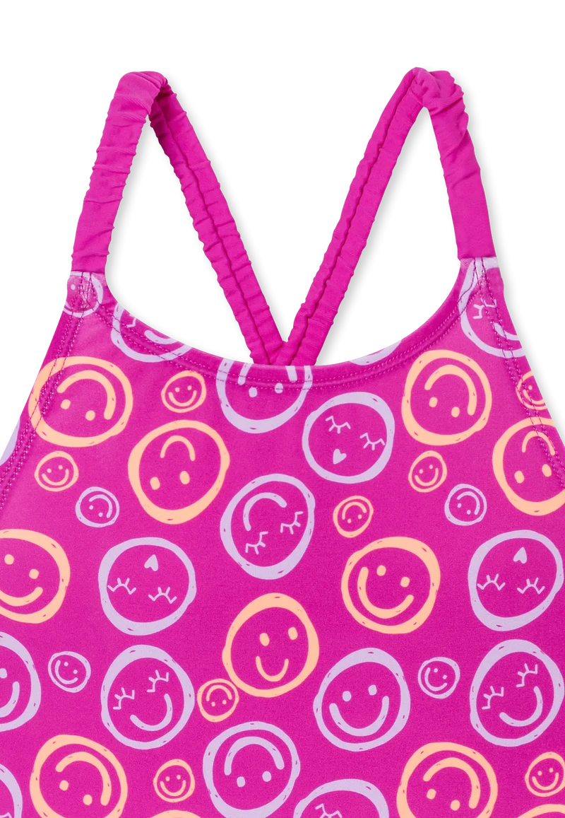 Badeanzug Pink gemustert - Aqua