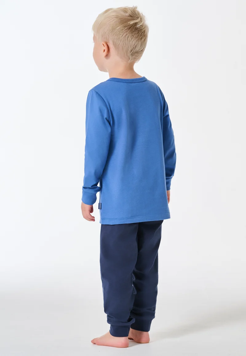 Schlafanzug mit Bündchen Blau - Kids Nightwear