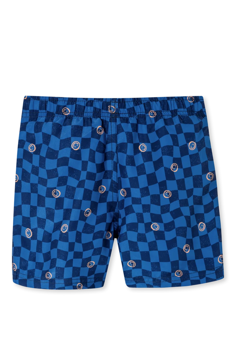 Badeshorts Blau gemustert - Aqua